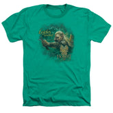 The Hobbit Greenleaf Men's 30/1 Heather 60 40 Poly Short-Sleeve T-Shirt